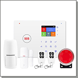 Беспроводная GSM и Wi-Fi сигнализация "Страж ОХРАНА-GSM" с цветным экраном и приложением Tuya