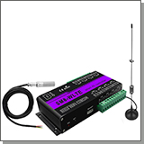 Умное GSM реле Страж Управлятор SM81-EU для дистанционного управления 8-ю электроприборами с датчиком температуры и влажности в комплекте