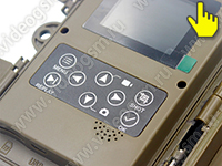 Охранная камера Филин HC-700AH - панель управления с ЖК дисплеем