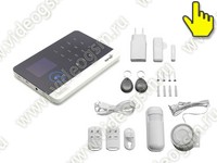 Комплект GSM сигнализация Страж Око и камера HDcom 9826-ASW5 и умная Wi-Fi розетка Страж W130-TUYA-Lux